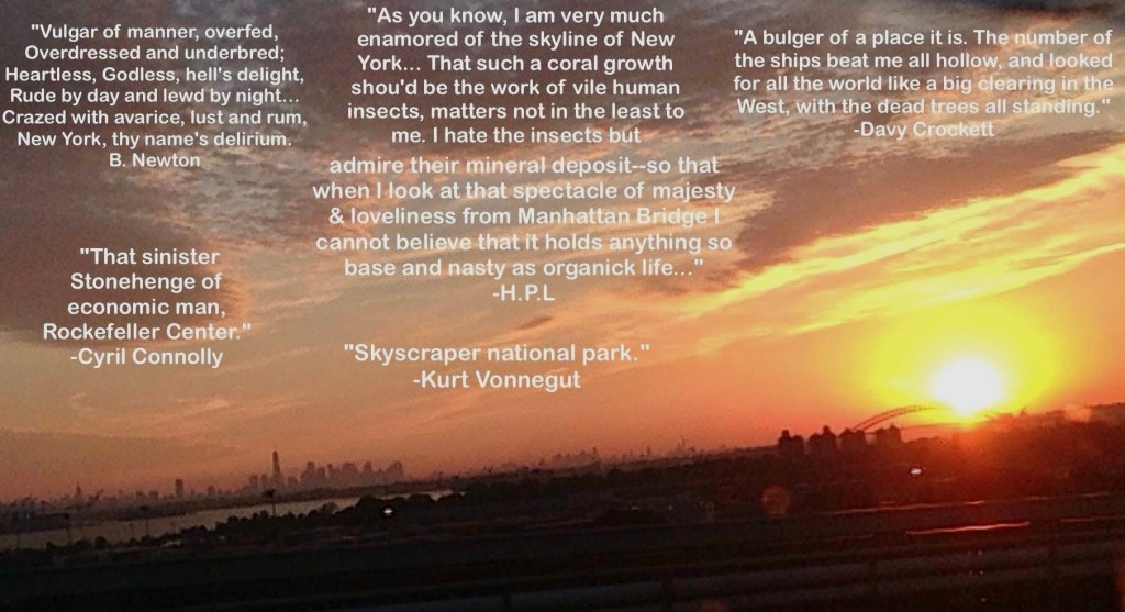 SUNSET OVER THE CITY THAT REFUSES TO BE ONE&nbsp;THING.