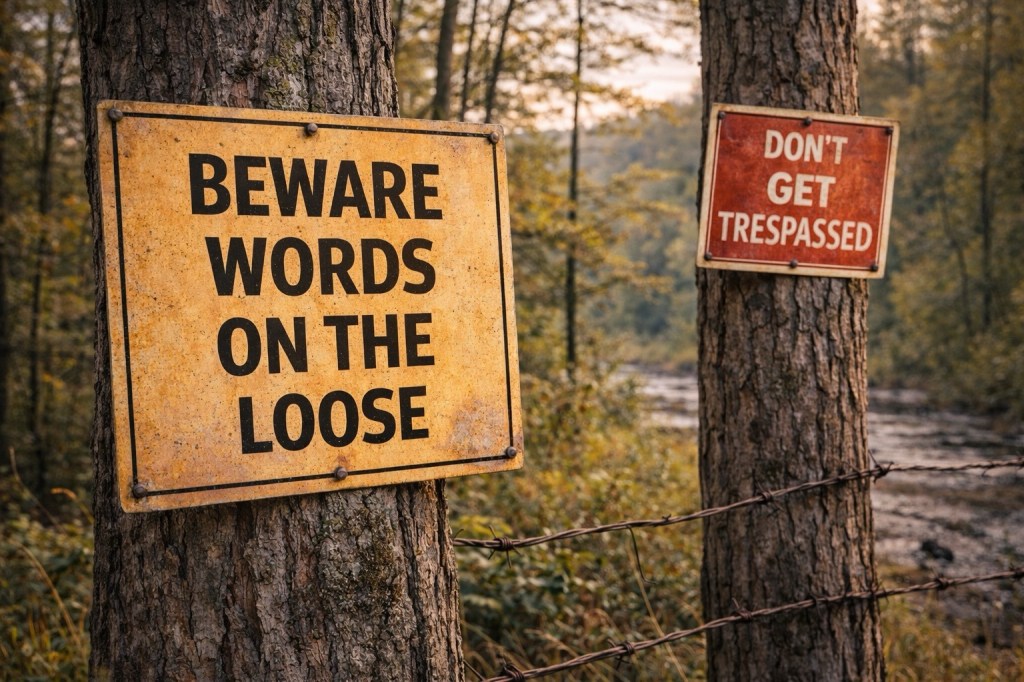 “GET TRESPASSED”